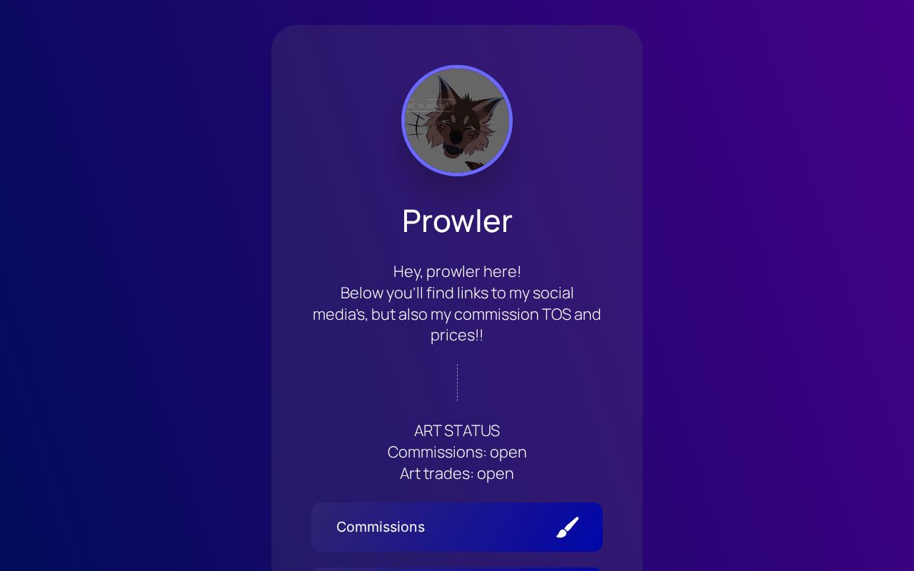 Carrd profile picture for @prowler